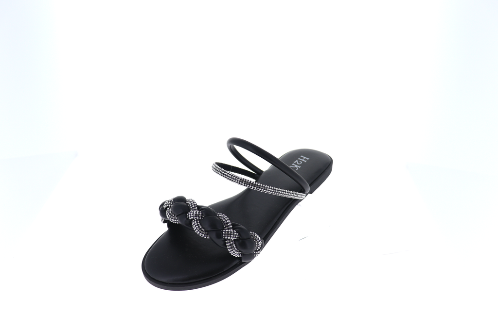 LT Crystal Braid Strap Sandal
