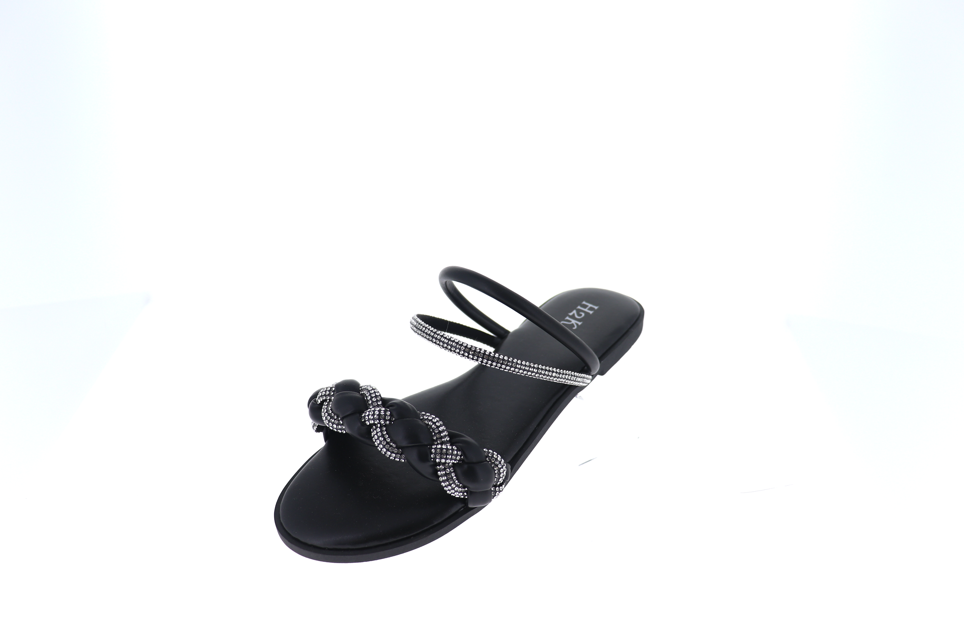 LT Crystal Braid Strap Sandal